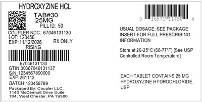 Label (16571 114 50 Hydrox HCl 25mg 67046 1311 30)